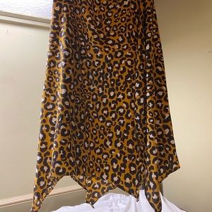 Midi cheetah skirt